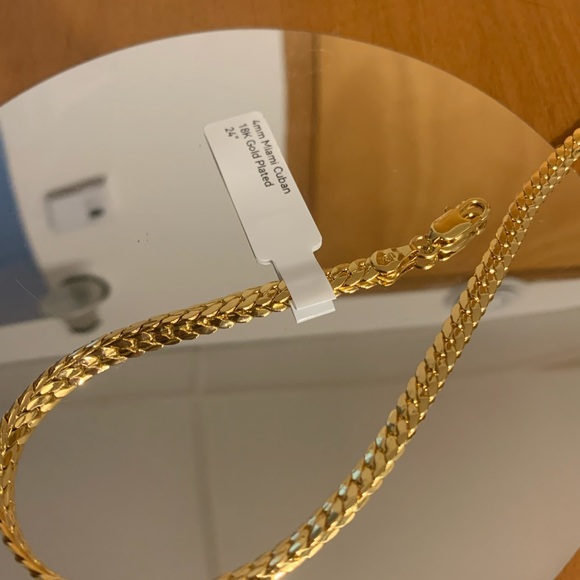 4mm Miami Cuban 18k Gold Plated 24“ - Picture 4 of 7